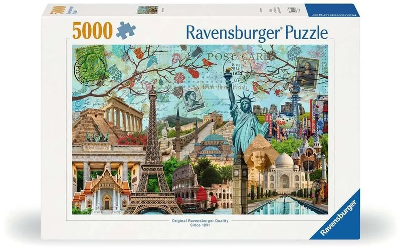 Ravensburger Big City Collage, 5000 piece Jigsaw puzzle for Adults and Kids Age 12 and Up