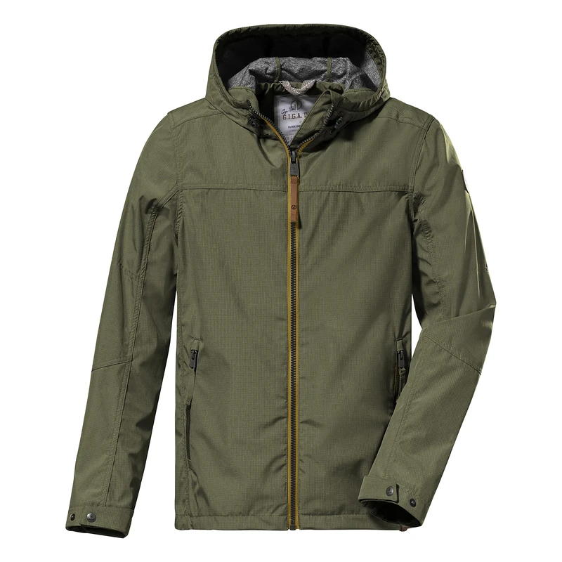 G.I.G.A. DX Men's GS 9 Mn Sftshll Softshell Outdoor Jacket with Hood, Olive, XXX-Large