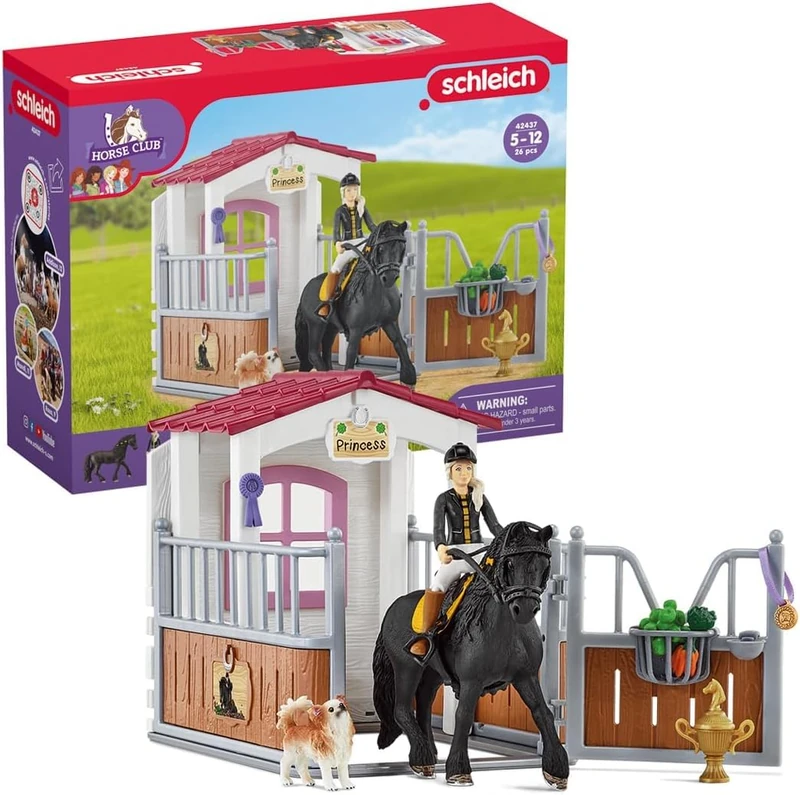 SCHLEICH Horse Club Tori and Princess Stall Playset 42437
