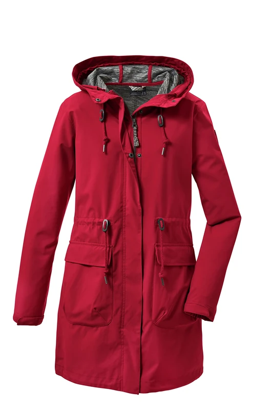 G.I.G.A. DX GS 99 WMN SFTSHLL PRK 37955-000 Women's Casual Softshell Parka with Hood Modern Red 42