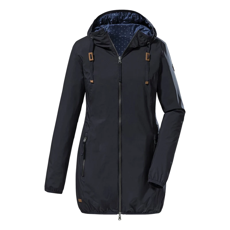 G.I.G.A. DX GS 2 WMN PRK 38204-000 Women's Reversible Parka with Hood Dark Navy Size 38 - Image 1