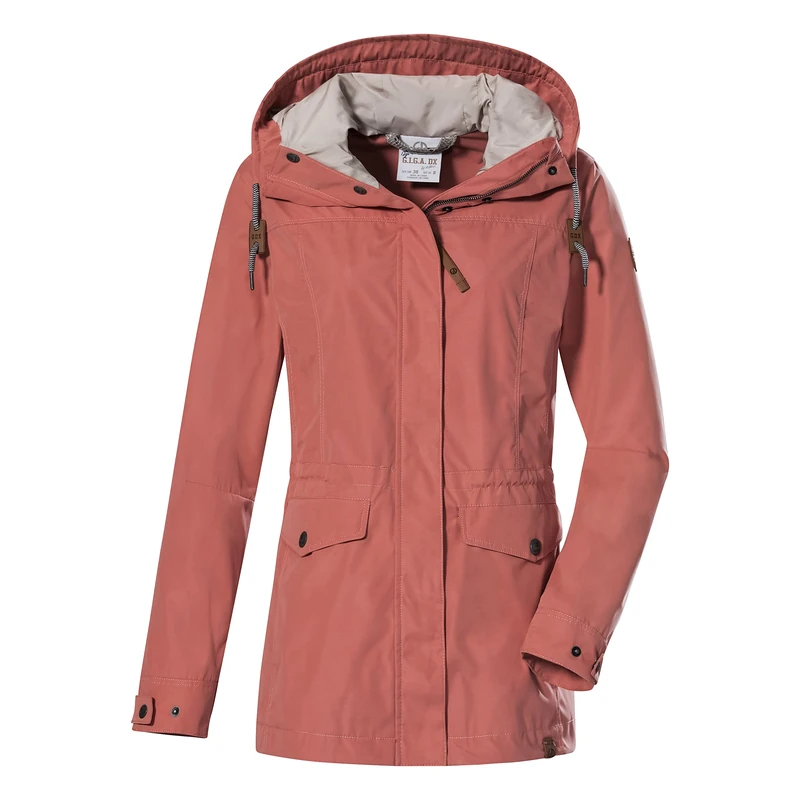 G.I.G.A. DX Women's GS 7 Wmn Jckt Functional Outdoor Jacket with Hood, Coral, 40