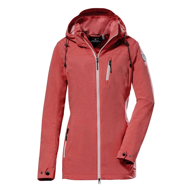 G.I.G.A. DX Women's GS 31 Wmn Jckt Functional Outdoor Jacket with Zip-Off Hood, Dark Coral, 38