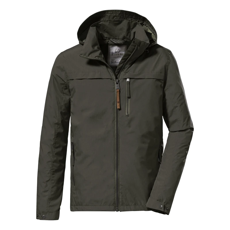 G.I.G.A. DX GS 12 MN JCKT 38217-000 Men's Functional Outdoor Jacket with Roll-Up Hood Green Anthracite S