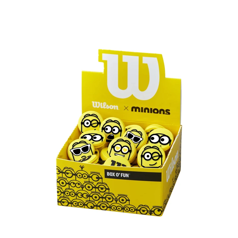 Wilson Unisex Minions 2.0 Vibration Tennis Dampener, Yellow, 75 PK UK