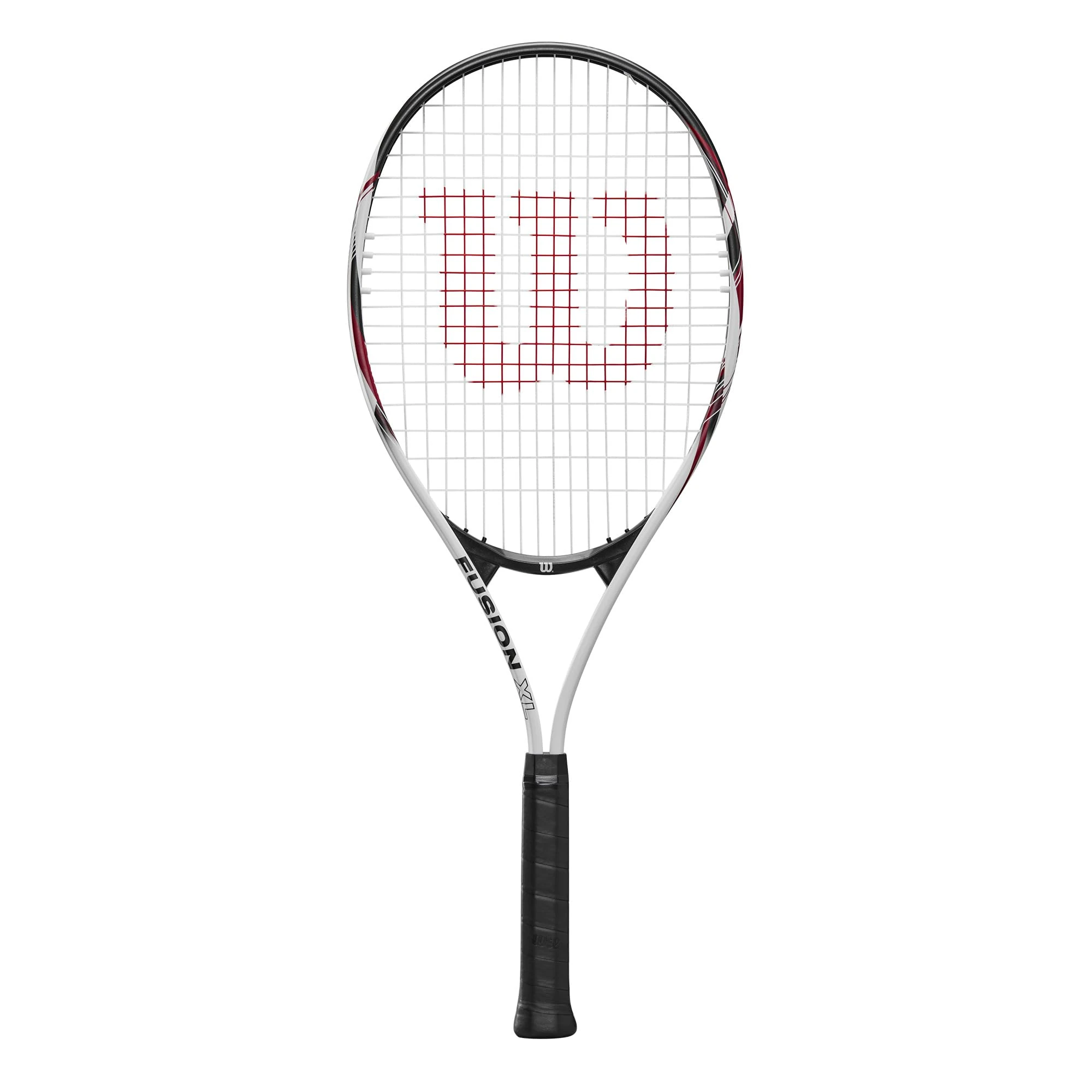 Wilson Fusion XL Tennis Racket, Aluminium, Head-Light (grip-heavy) balance, 291 g, 69.9 cm length, Red