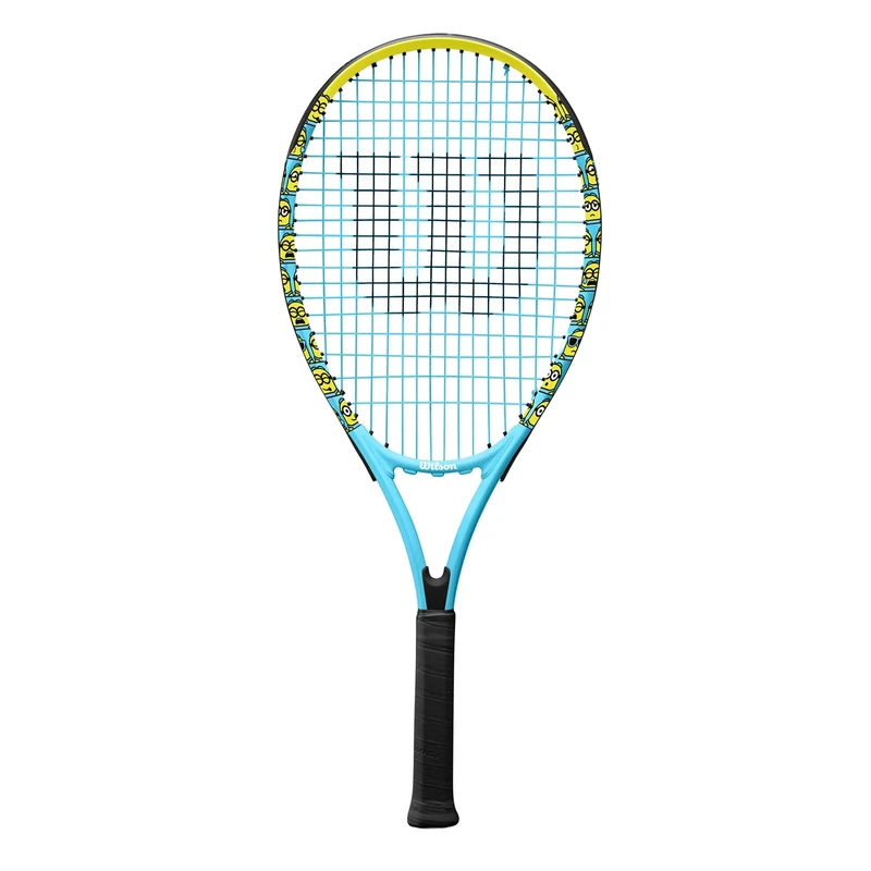 Wilson Minions XL 113 Tennis Racket, Aluminium, Balanced, 275 g, 68.6 cm length,Blue / Yellow