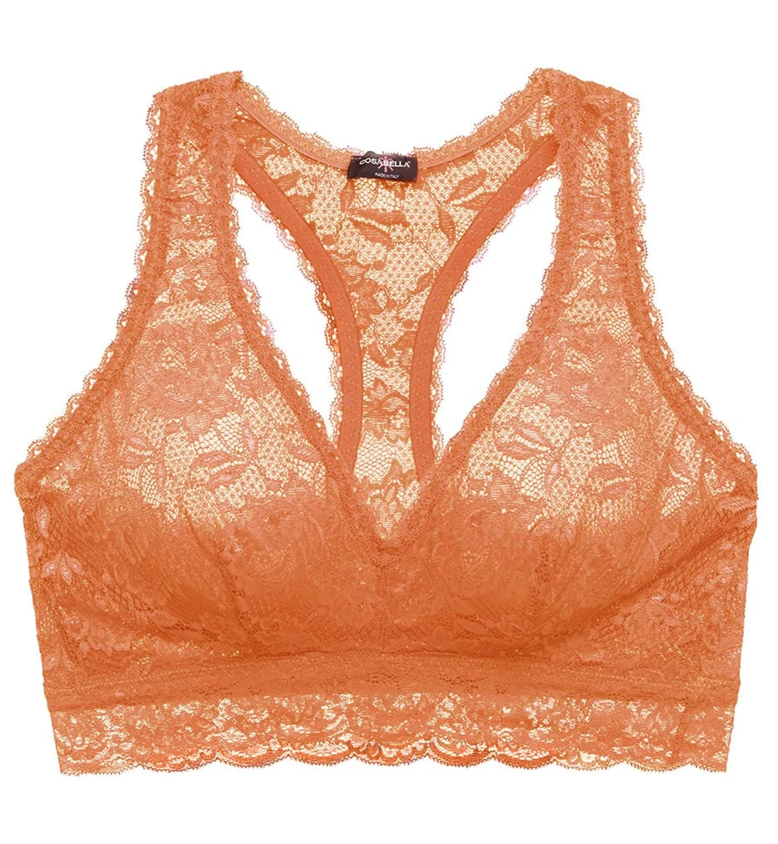 Cosabella Womens Say Never Super Curvy Racie Racerback Bralette, Garcinia, S