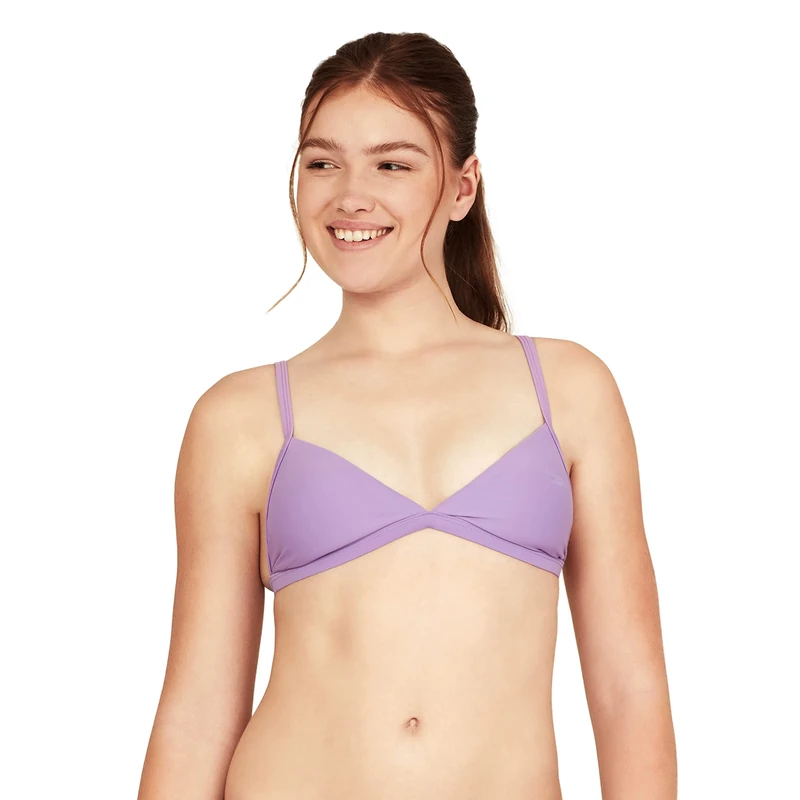 Speedo Women's Swimsuit Triangle Bikini Top, Fairy Wren, Small