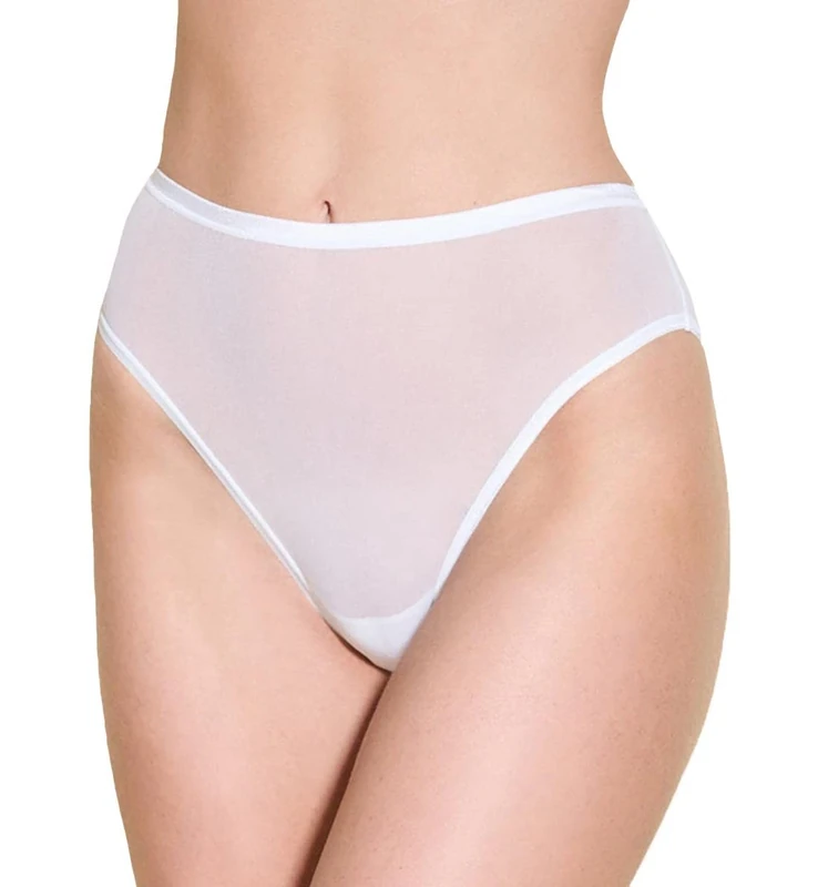 Cosabella Women's Soire Confidence High Waist Brief, White, Large