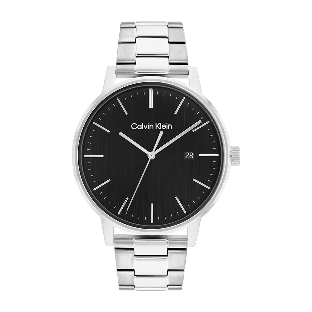 Calvin Klein Analogue Quartz Watch for Men Linked Bracelet for HIM Collection with Silver Stainless Steel Bracelet - 25200053