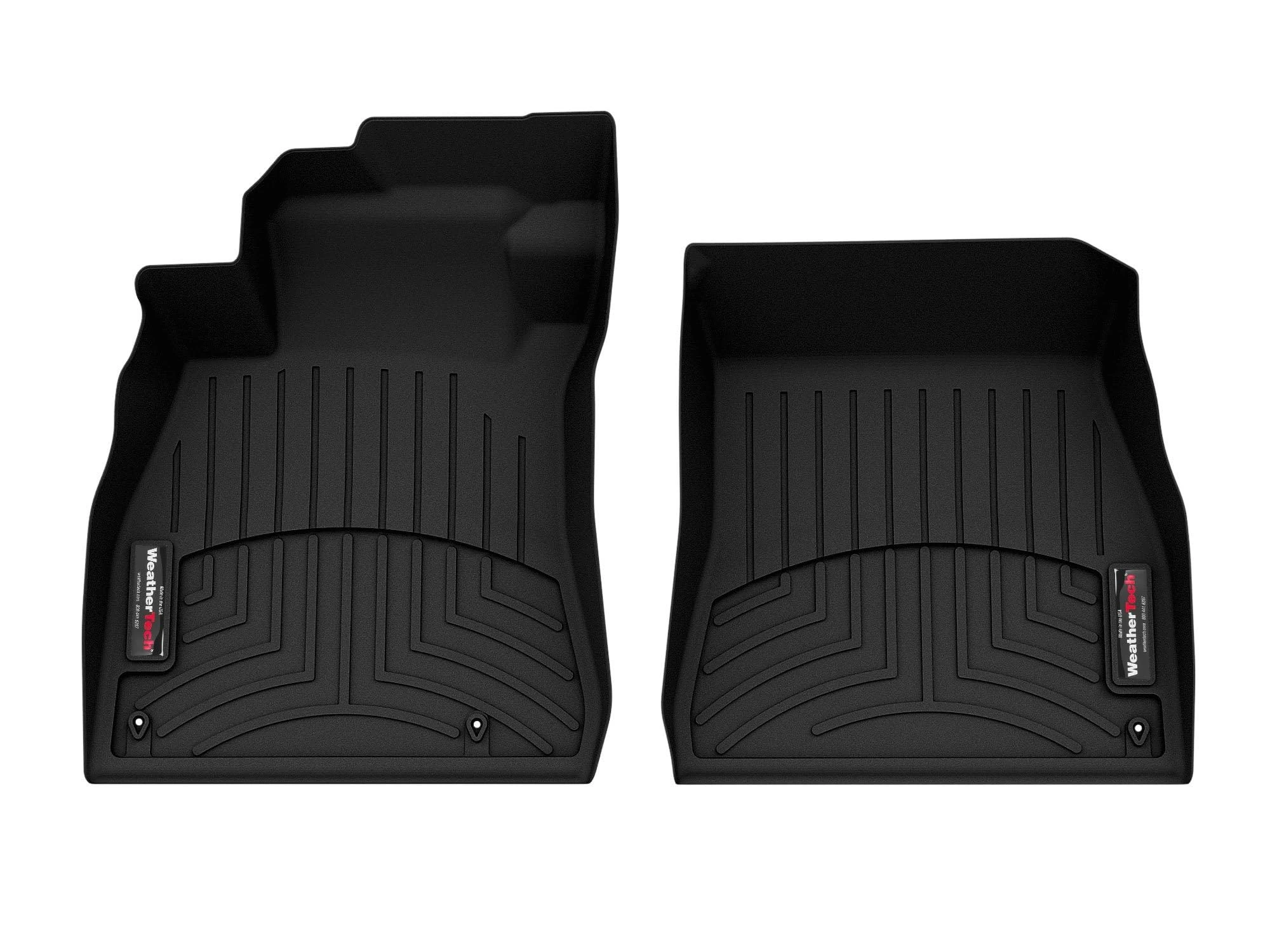 WeatherTech Custom Fit FloorLiners for Nissan Sentra - 1st Row (4417101), Black
