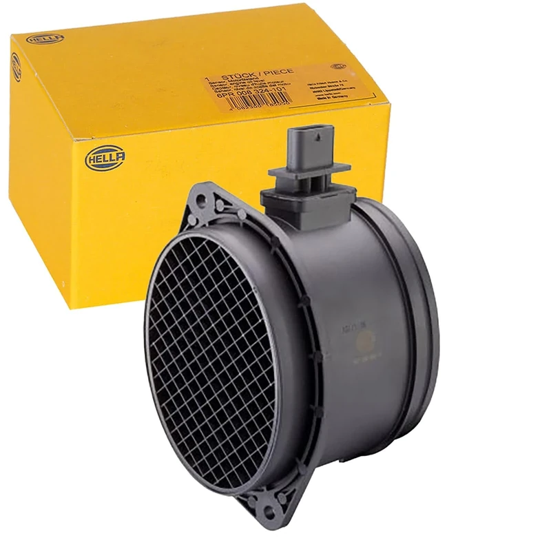 HELLA 8ET 358 095-701 Air Mass Sensor - 5-pin connector - Pipe-neck