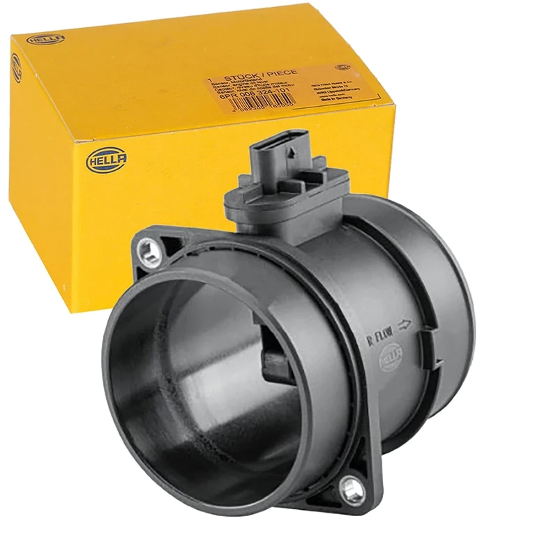 HELLA 8ET 358 095-621 Air Mass Sensor - 5-pin connector - Pipe-neck