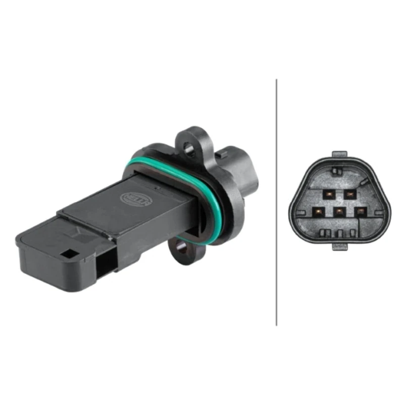 HELLA 8ET 358 095-571 Air Mass Sensor - 5-pin connector - Bolted - with seal