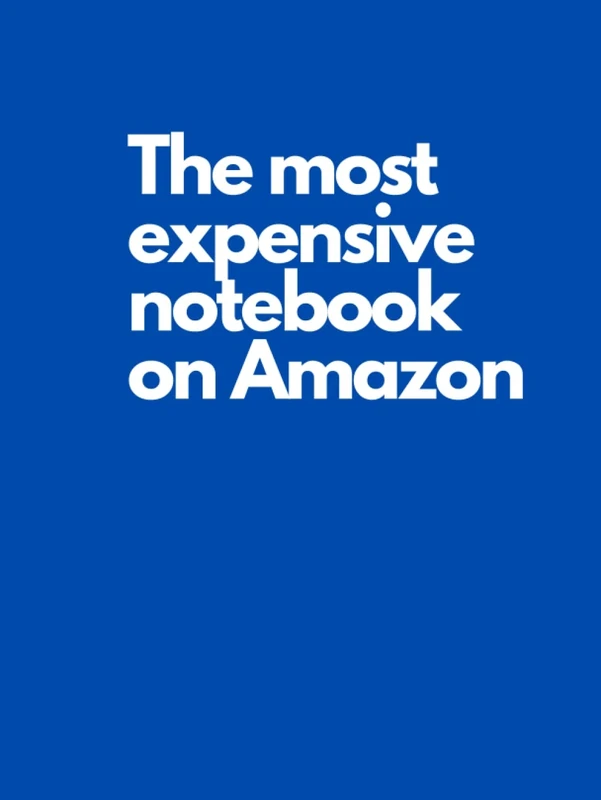The most expensive notebook on Amazon: 8.25x11 Yes, it really is. Blue