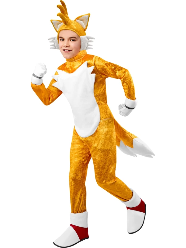 Rubies 701141L Tails Deluxe Child Costume Kids Fancy Dress, Boys, Girls, Multicoloured, 8-10 Years Halloween