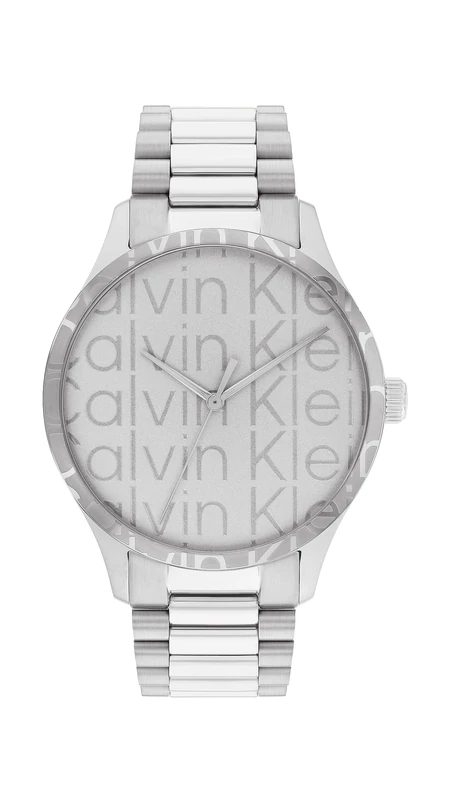 Calvin Klein Analogue Quartz Watch for Men and Women Iconic Bracelet - 35MM Collection with Silver Stainless Steel Bracelet - 25200041