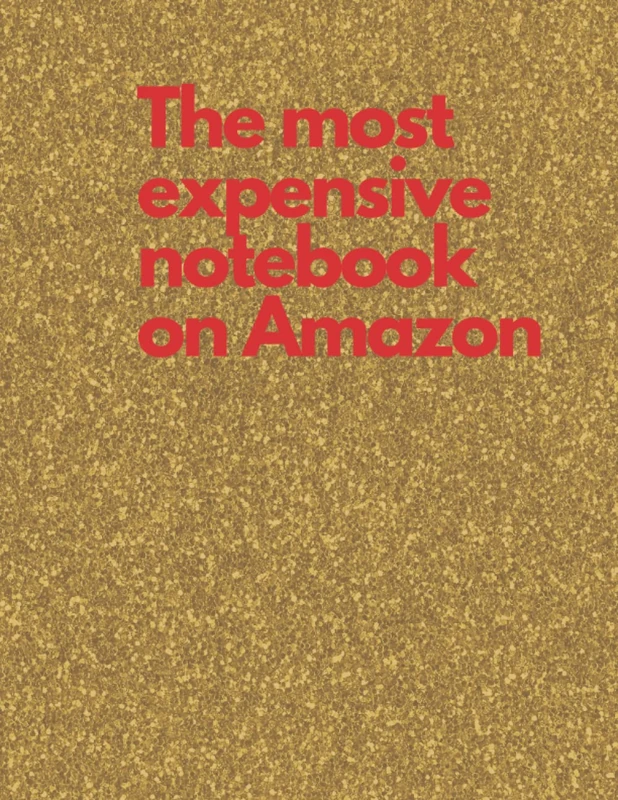 The most expensive notebook on Amazon: 8.25x11 Yes it really is! Gold - Image 1