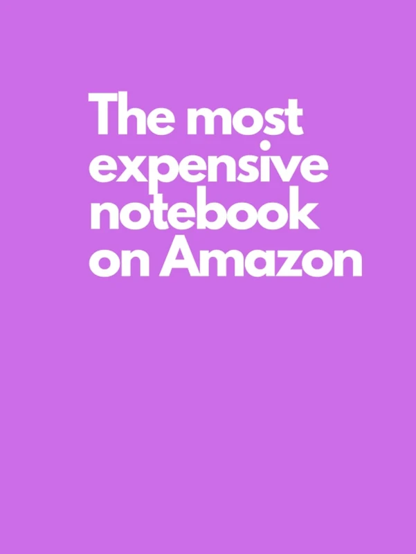 The most expensive notebook on amazon: 8.25x11 Yes it really is! Lavendar