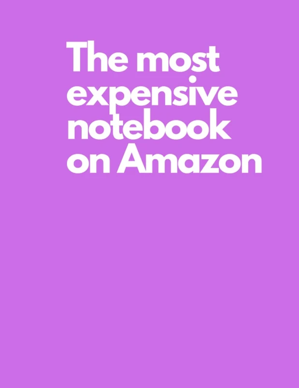 The most expensive notebook on amazon: 8.25x11 Yes it really is! Lavendar