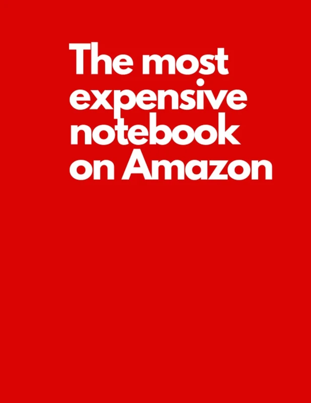 The most expensive notebook on Amazon: 8.25x11 Yes it really is! Red