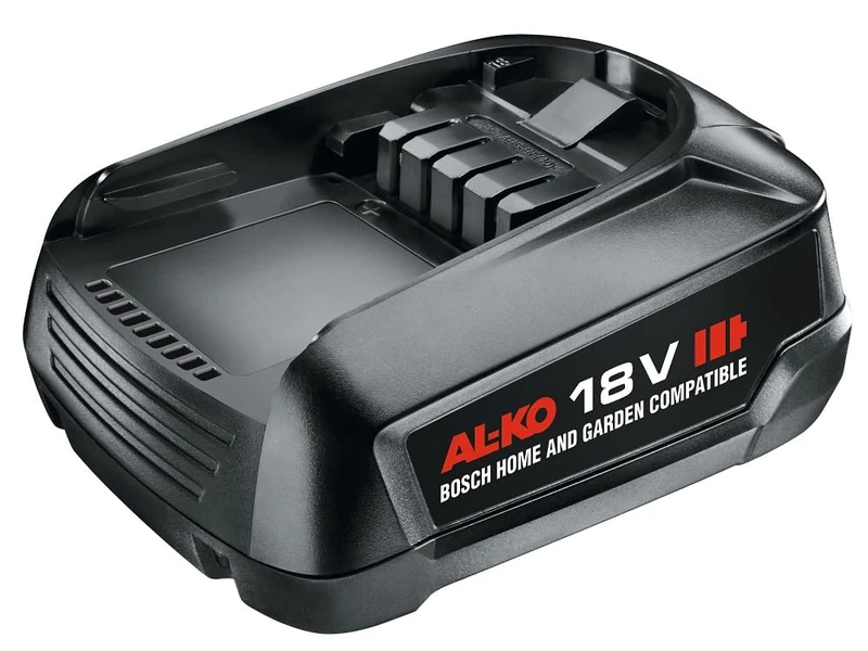AL-KO 18 V Bosch Home and Garden Compatible Battery B50 Li 2.5 Ah, 60/36 min Charging Time, 370 g Weight