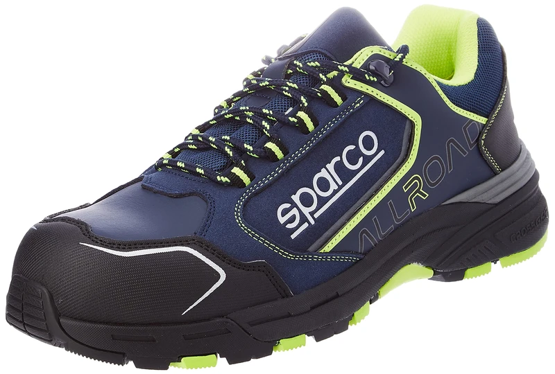 Sparco Teamwork Allroad S3 SRC Safety Shoes - Blue Yellow