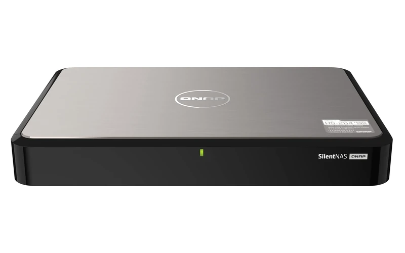 QNAP HS-264-8G Silent and lightweight home NAS for multimedia playback and streaming with dual HDMI 2.0 4K output
