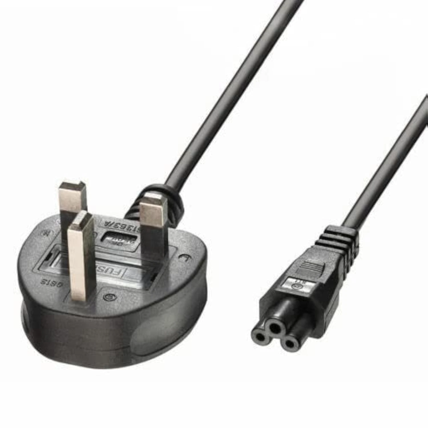 Mr. Gadget Solution® Mr.Gadget Solutions New! C5 Power Cable Cloverleaf For LG TV 55LA6205 UK Lead 2m/6.5ft