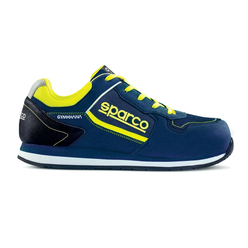sparco Gymkhana Safety Work Shoes S1P SRC Blue-Yellow Fluo