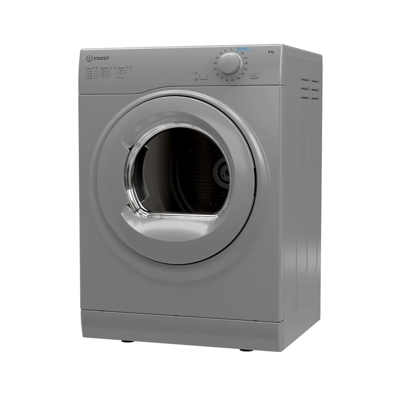 Indesit Freestanding I1D80S 8kg Vented Tumble Dryer - Silver