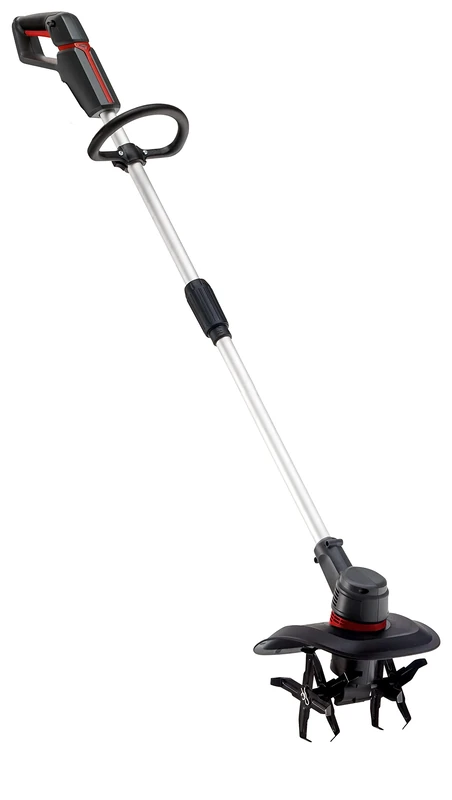 AL-KO TL 1820 Cordless Ground Hoe, 18 V Li-Ion Battery, 20 cm Working Width, 4x4 Metal Knife, Separable Shaft, Black/Silver