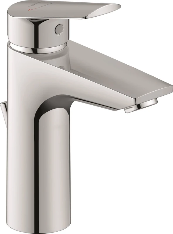 Duravit No.1 Basin taps, Size M (spout Height 117 mm), Basin Mixer tap with Draw bar Drain Set, Basin Mixer tap with Energy-Saving FreshStart Function, Chrome