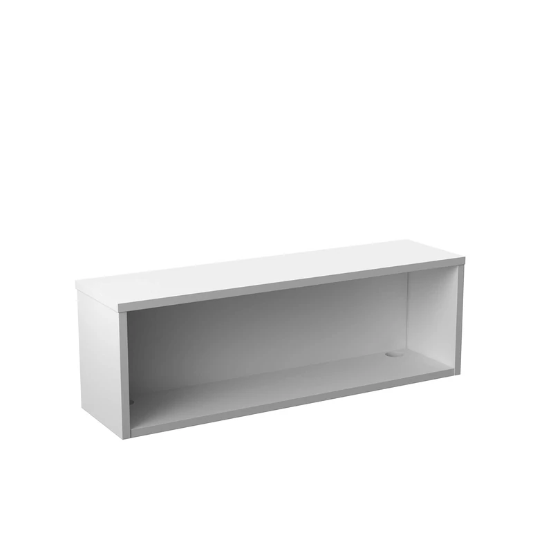 Office Hippo Modular Reception Desk, Large Straight Base Unit, White, 120 x 32 x 40 cm