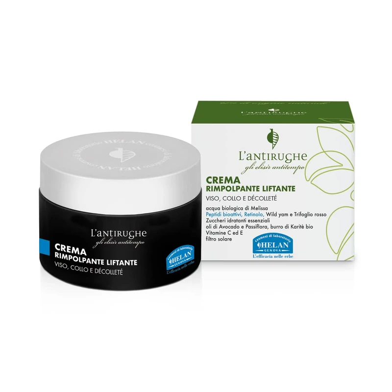 Helan L'Antirughe - Plumping & Lifting Face Cream for Women with Retinol, Vitamin C & E, Bioactive Peptides & Bio Shea Butter - Skincare Face Moisturiser for Firmer Skin - Made in Italy, 50 ml