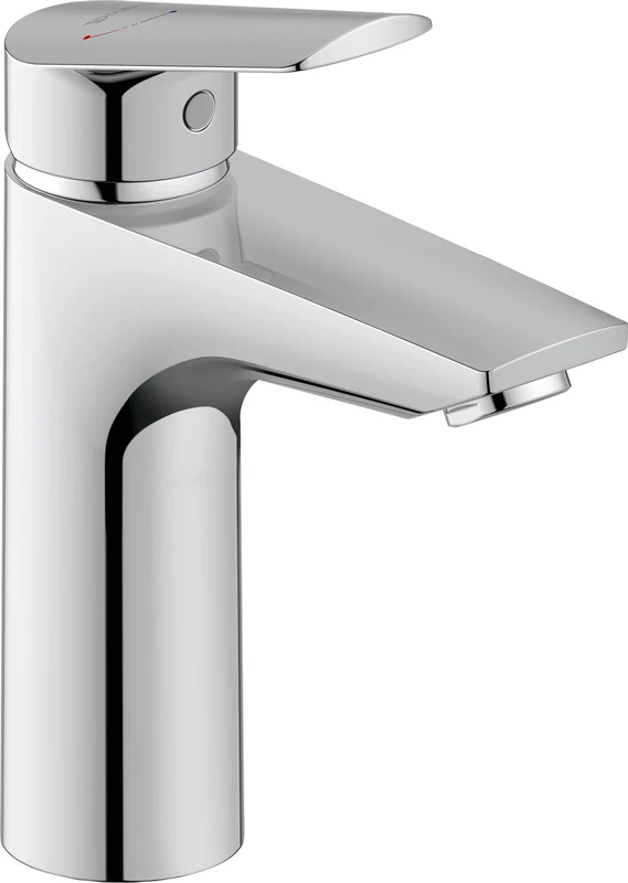 Duravit No.1 Basin taps, Size M (spout Height 117 mm), Basin Mixer tap, Basin Mixer tap with Energy-Saving FreshStart Function, Chrome
