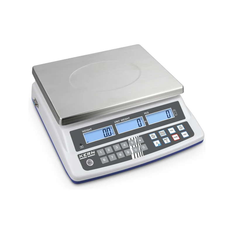 KERN CPE 30K-3 Counting Scale CPE (weighing range 30 kg, 3 weight display screens, reference weight, total number of units, readability 1 g)