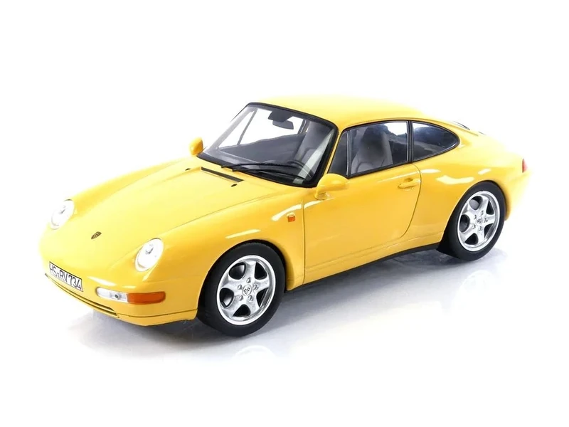 Norev NV187596 1:18 Porsche 911 Carrera 1994-Yellow Collectable Model, Multi