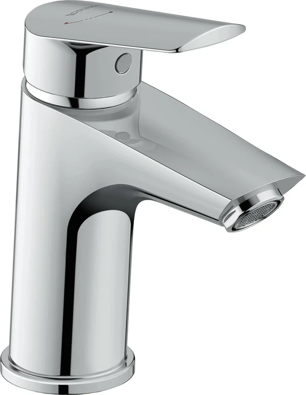Duravit No.1 Basin taps, Size S (spout Height 91 mm), Basin Mixer tap, Basin Mixer tap with Energy-Saving FreshStart Function, Chrome