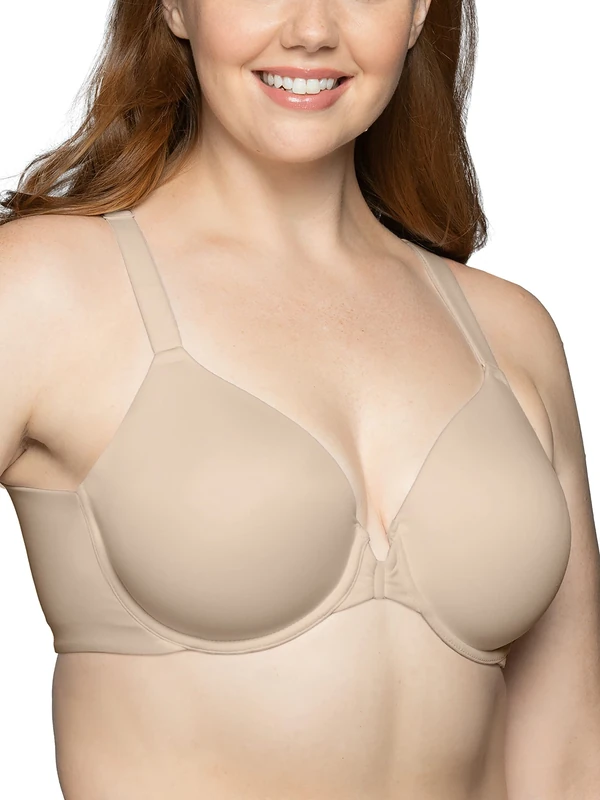 Vanity Fair Women's Beauty Back Underwired Bra with Clip Closure, Beige, 40DD