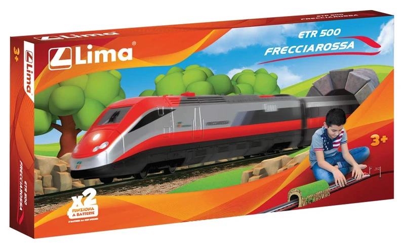 Radiokontrol Lima HL1403A Passenger Train, Frecciarossa ETR 500, Gift for Children, Battery Powered