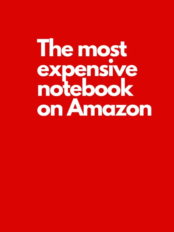 The most expensive notebook on Amazon: 8.25x11 Yes it really is! Red