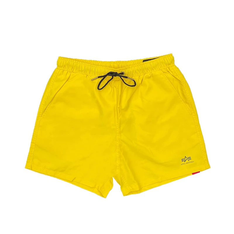 Alpha Industries Basic Swim Shorts Mens Empire Yellow - Image 1