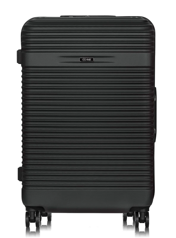 Ochnik Koffer | Hartschalenkoffer | Material: ABS | Model: WALAB-0040 | 4 Rollen | Hohe Qualität, Noir, M, Suitcase