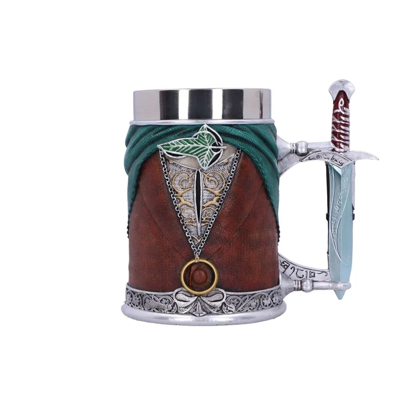 Nemesis Now Officially Licensed Lord of The Rings Frodo Tankard, Brown, 15.5cm