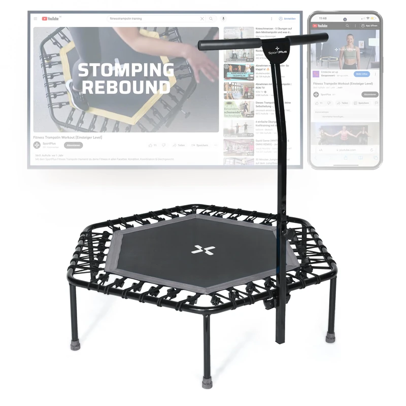 SportPlus Fitness Trampoline Indoor Jumping