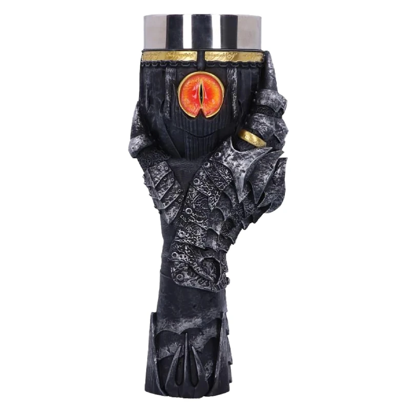 Nemesis Now Officially Licensed Lord of The Rings Sauron Goblet, Grey, 22.5cm, 400 milliliters