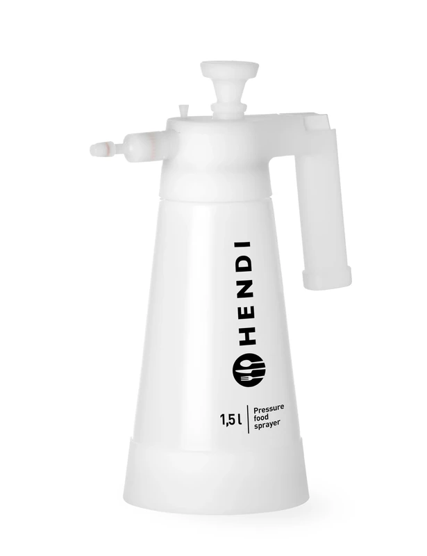 HENDI Pressure Sprayer, for Food, Pressure Sprayer, Spray Bottle, Oils-Protein-Yolk-Water, Adjustable Nozzle, 1.5L, HDPE