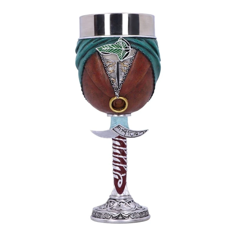 Nemesis Now Officially Licensed Lord of The Rings Frodo Goblet, Brown, 19.5cm